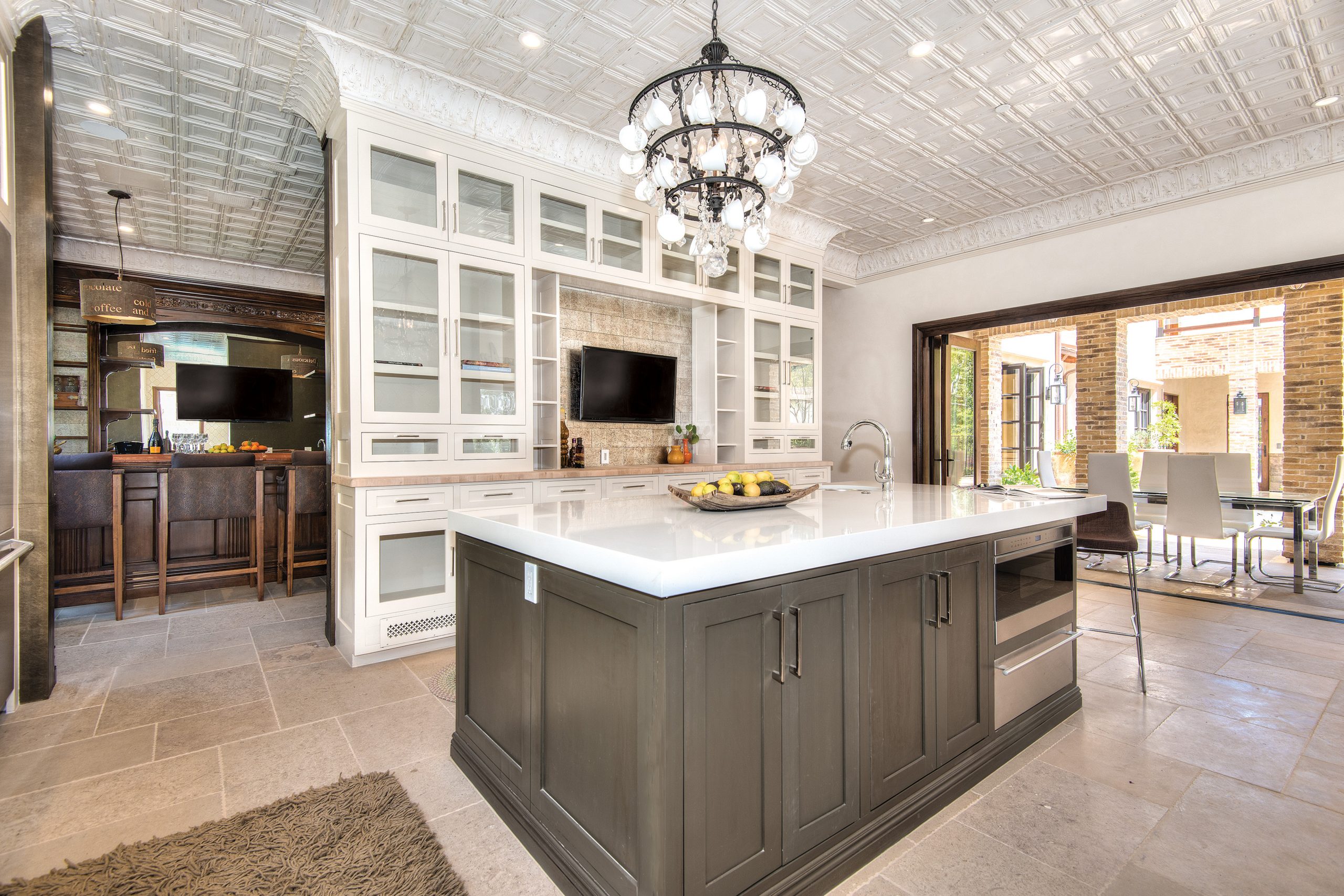 kitchen with view